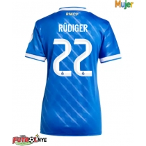 Camiseta Real Madrid Antonio Rudiger #22 Tercera Equipación para mujer 2025-26 manga corta
